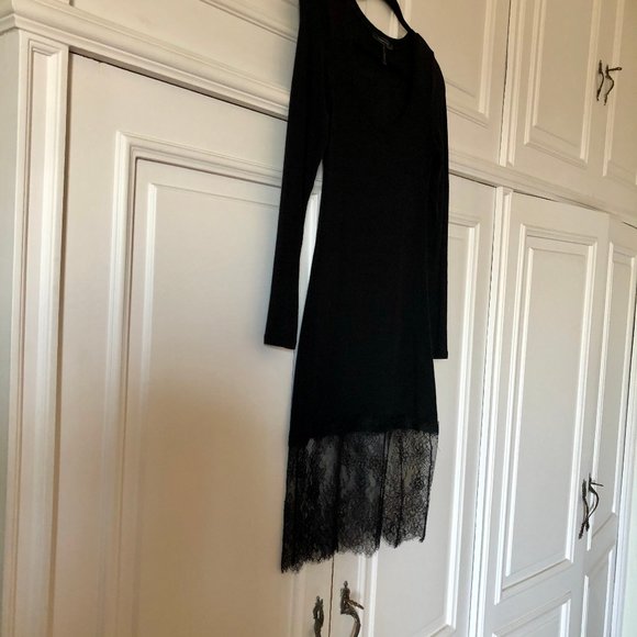BCBGMaxAzria “Livi” Lace-Hem Ribbed Tunic Dress XXS - Picture 4 of 16